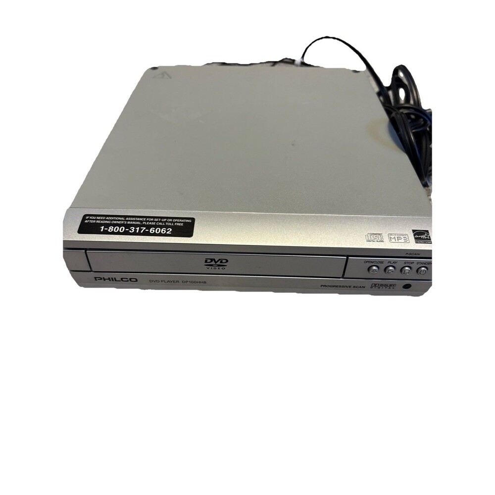 Philco Vintage PVD 1000 CD & Dvd Player Tested And Working*NO REMOTE Rare 2007